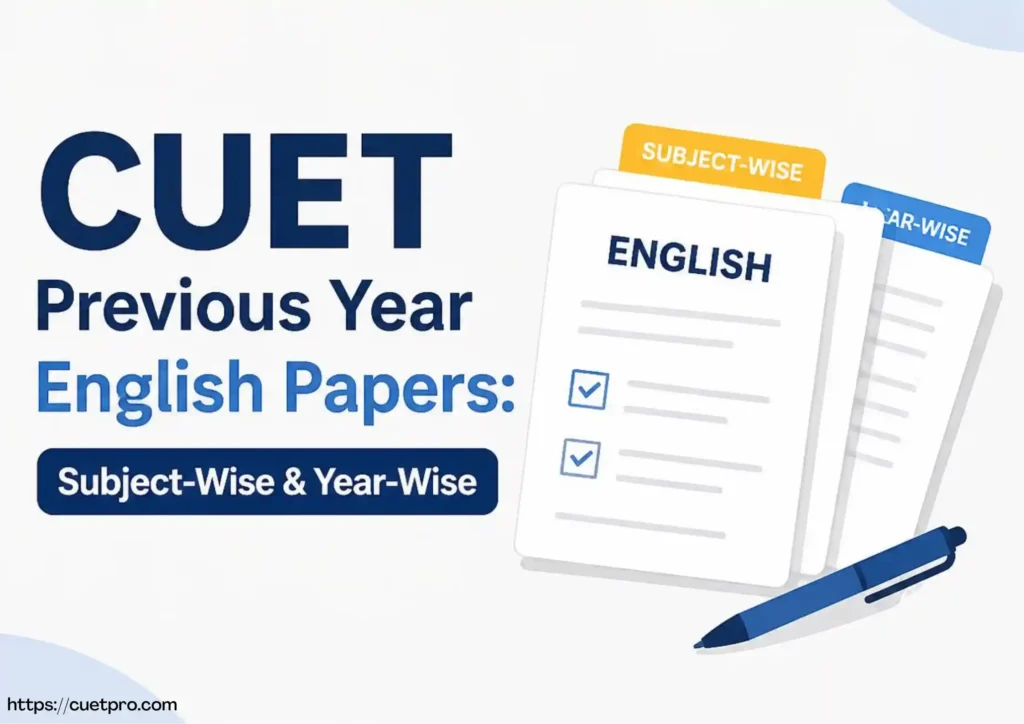 CUET English Previous Year Papers: Subject-Wise & Year-Wise Cuetpro BISU